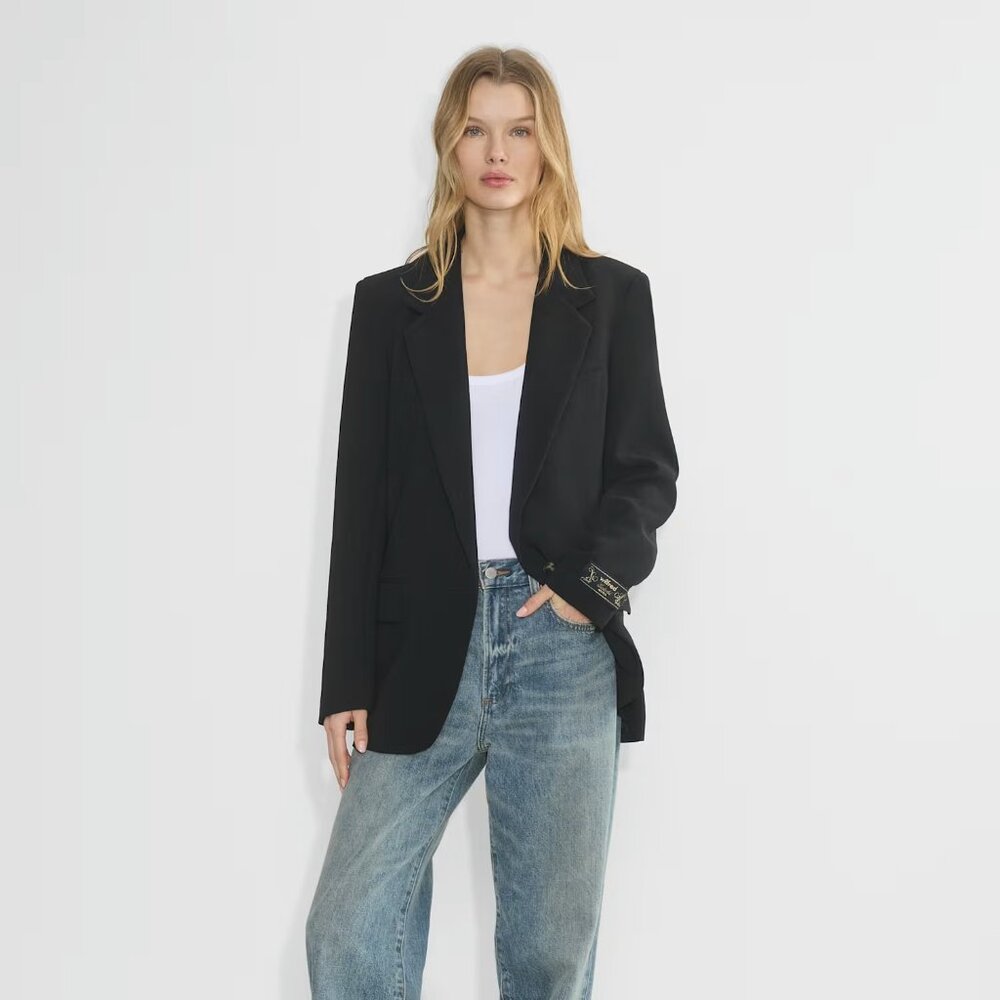Aritzia Wilfred Generation Blazer - Crepette - Black